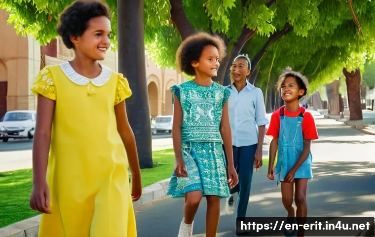 에리트레아로의 가족 여행 - **Asmara Art Deco Family Discovery:** A diverse family, consisting of a mother, father, and two chil...